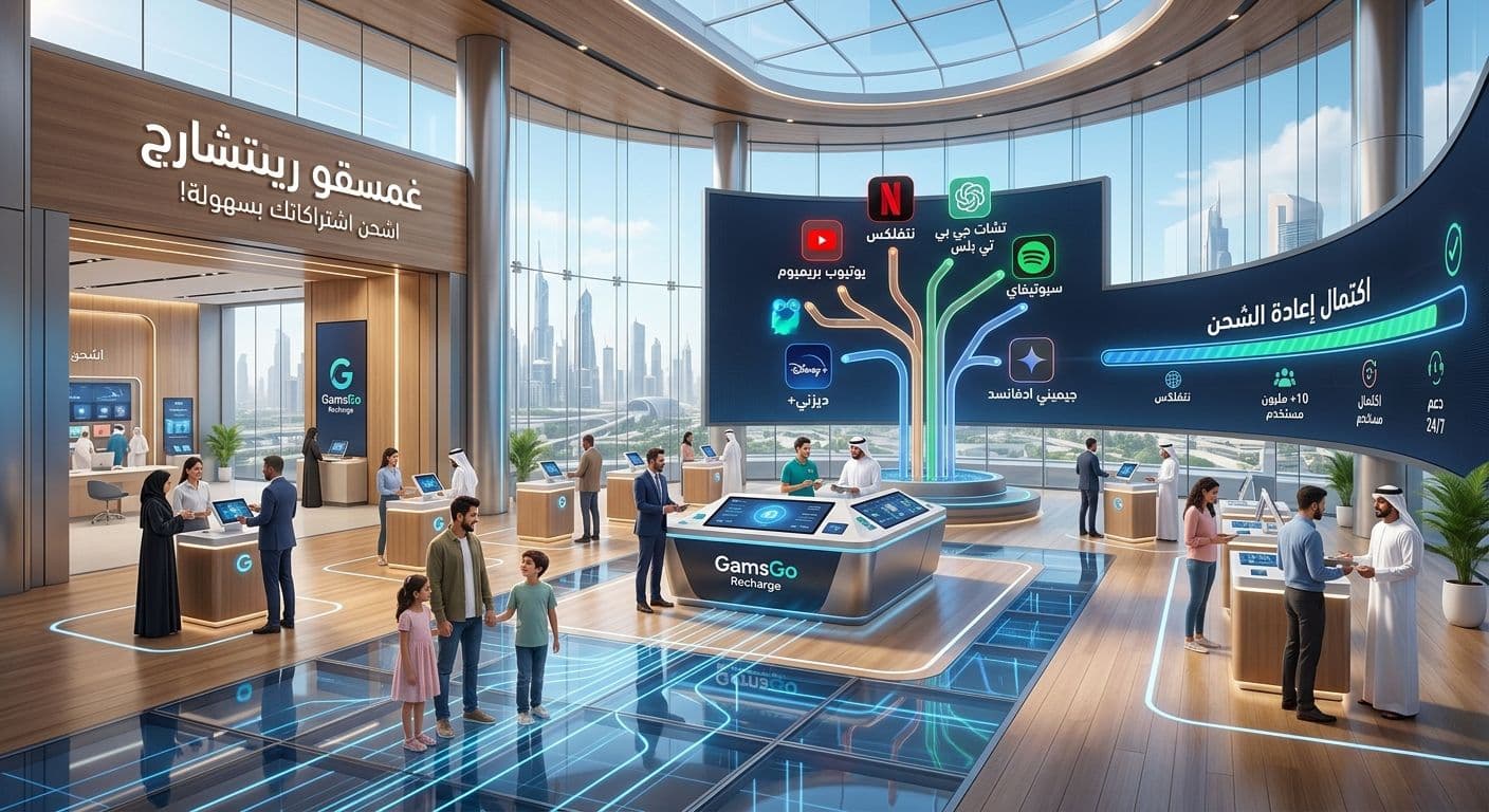 اشتراك شهر 1 GamsGo Recharge